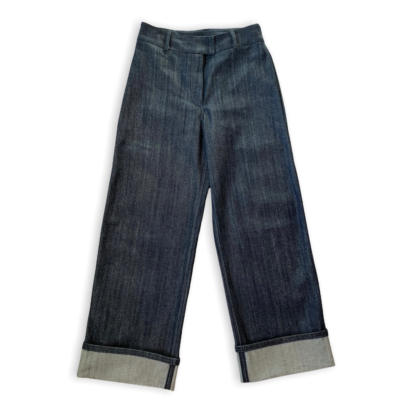 wide leg selvedge denim